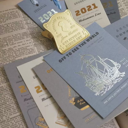 Vintage Brass Book Clips