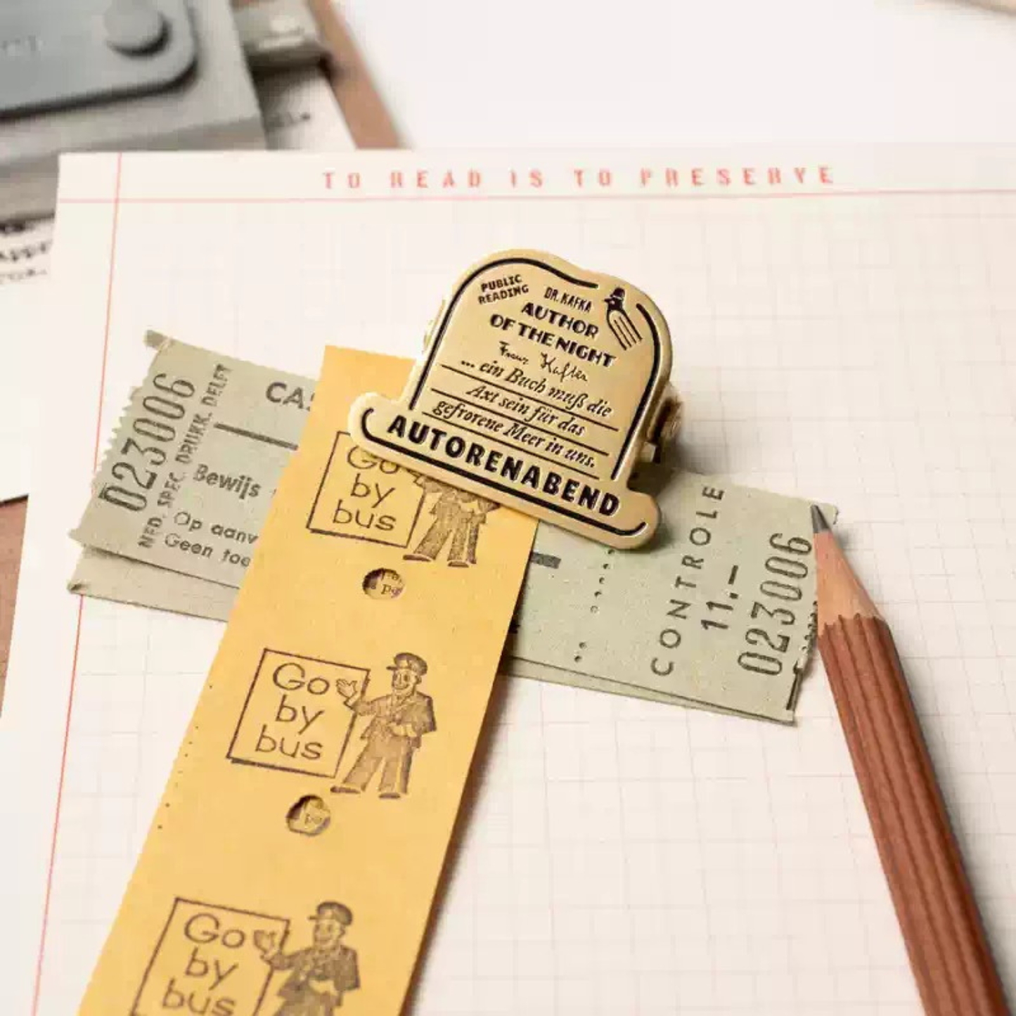 Vintage Brass Book Clips