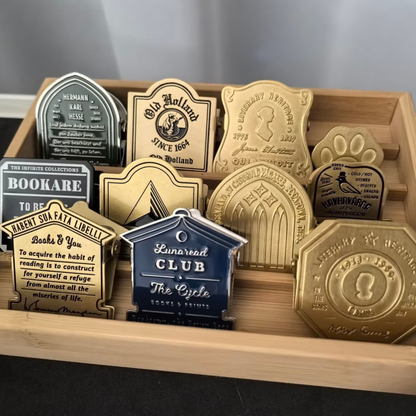 Vintage Brass Book Clips