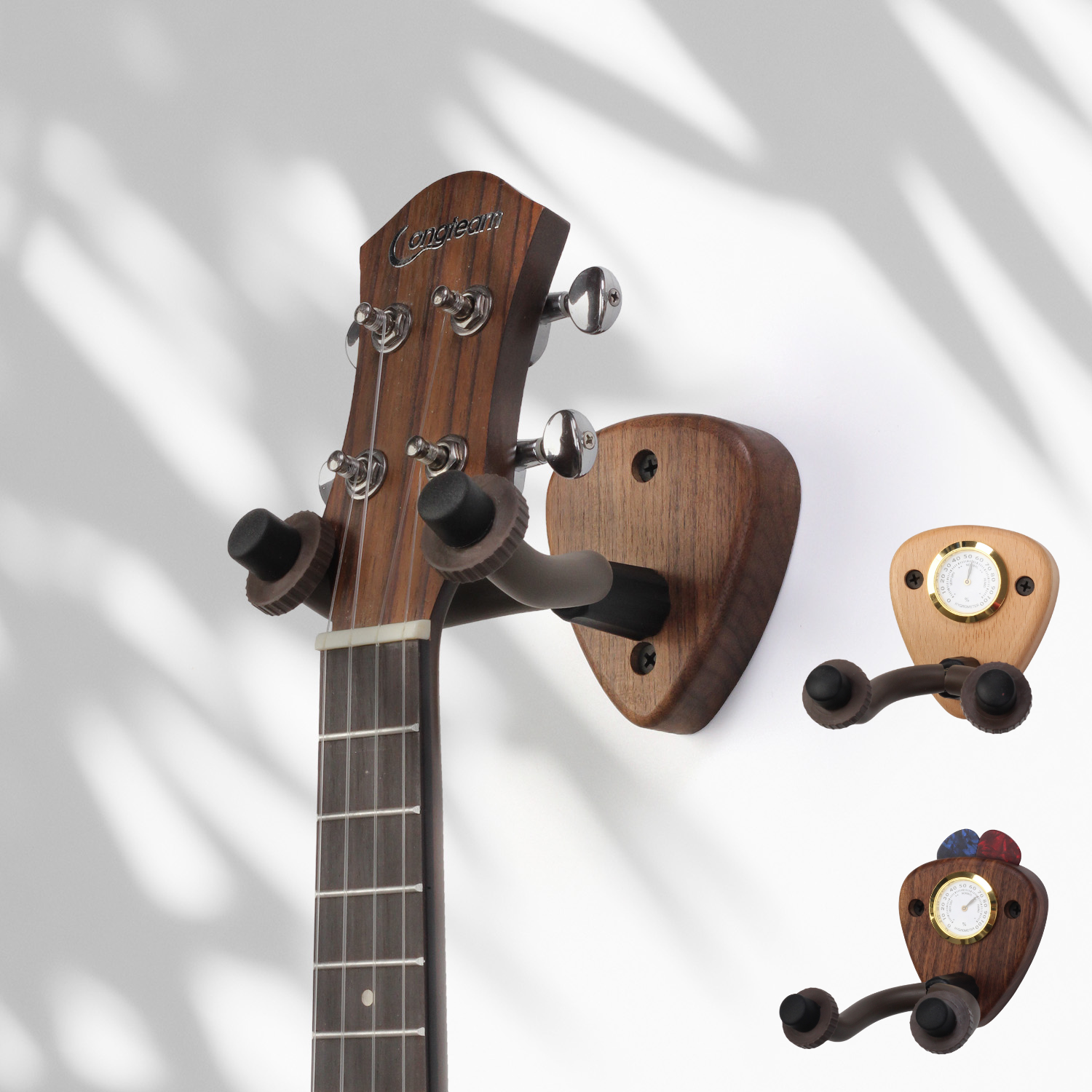 Wooden Guitar Wall Mount – Pick-Style
